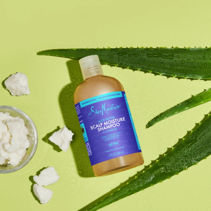 Sampon hidratant pentru scalp, Unt de aloe, 384 ml,SheaMoisture [2]