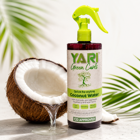 Apa cu cocos pentru par cret 500 ml, Green Curls, Yari [1]
