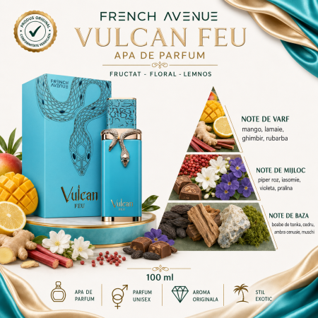 Apa de parfum French Avenue Vulcan Feu, Unisex, 100 ml [1]