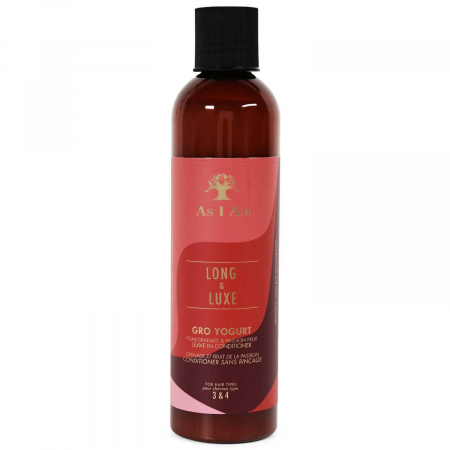 Produse pentru par - Balsam fara clatire Long & Luxe cu rodie si fructul pasiunii, As I Am, 237ml