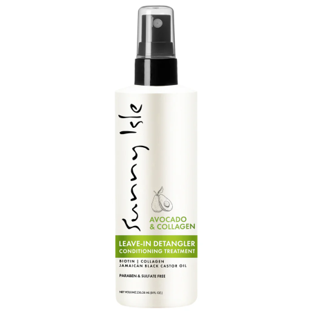 Produse pentru par - Balsam fara clatire, Sunny Isle, Avocado & Colagen, 237ml, pentru par uscat si rebel