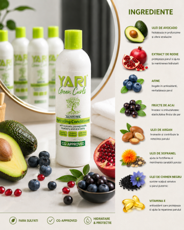 Balsam par cret si ondulat, Yari Green Curls, 355 ml [1]