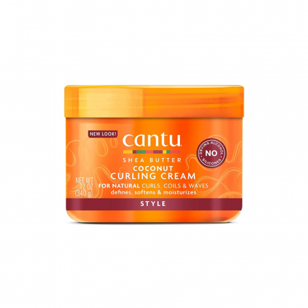 Creme de par - Crema pentru bucle cu nuca de cocos, Cantu, 340g