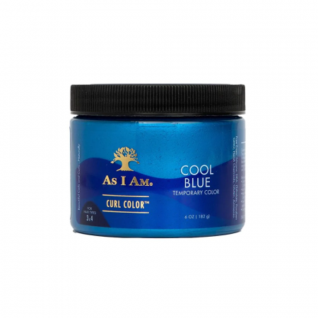 Produse pentru par - Gel colorant cu efect temporar, Albastru Cool (Cool Blue), As I Am, 182g