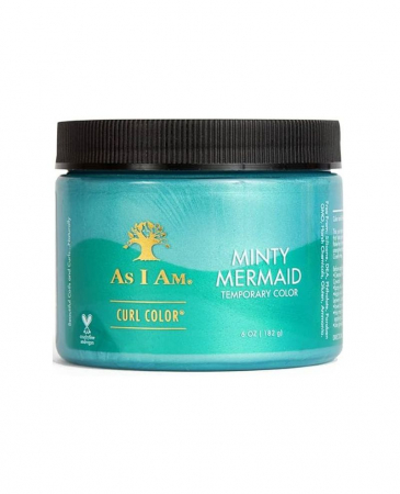 Produse pentru par - Gel colorant cu efect temporar, Verde Menta (Minty Mermaid), As I Am, 182g