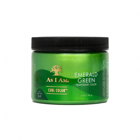 Produse pentru par - Gel colorant cu efect temporar, Verde Smarald (Emerald Green), As I Am, 182g