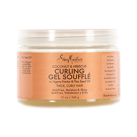 Gel de par - Gel par cret si ondulat pentru activarea buclelor, Shea Moisture, Greutate 340 g