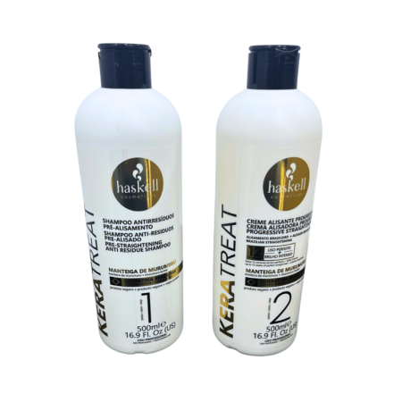 Seturi&Kituri - Kit Indreptare Progresiva  a parului Keratreat (Sampon Si Crema Indreptare), Haskell,500ml + 500ml