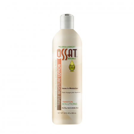 Tratamente par - Lotiune triplu hidratanta fara clatire, Ossat Naturals, 355ml