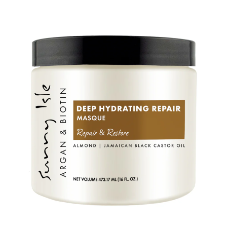 Produse pentru par - Masca hidratanta reparatoare Argan & Biotina, Sunny Isle, 473ml