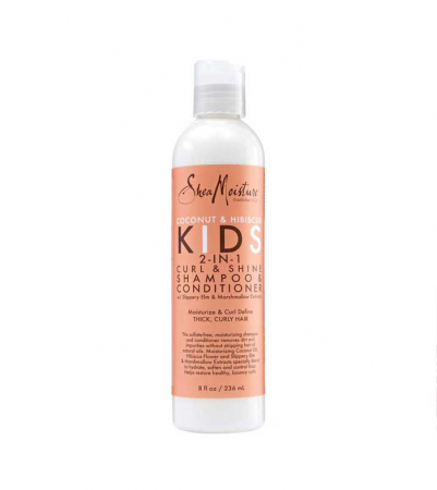 Sampoane - Sampon 2-in-1 Cocos & Hibiscus pentru copii, Shea Moisture, 236ml