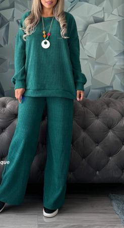 Femei - compleu catifea raiata