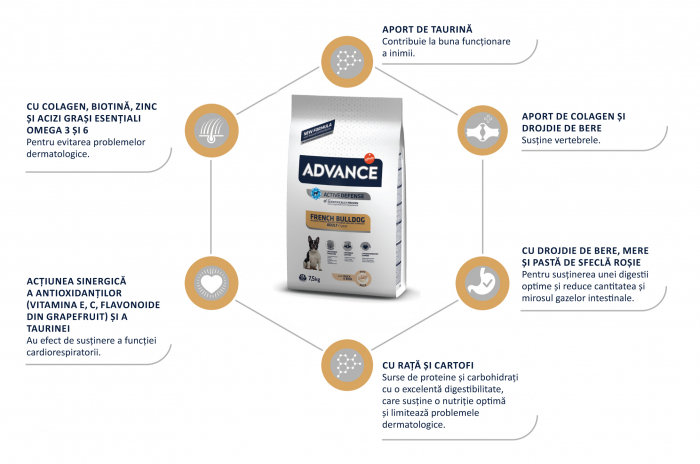 ADVANCE Adult Dog Bulldog Francez, Hrana Uscata Caini Adulti, 7.5 kg [5]