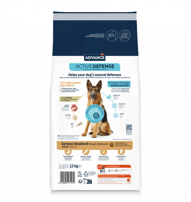 ADVANCE Adult Dog Ciobanesc German, Hrana Uscata Caini Adulti, 12 kg [3]