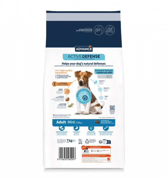 ADVANCE Dog Adult Mini, Hrana Uscata Caini Adulti Talie Mica, 7 kg [2]