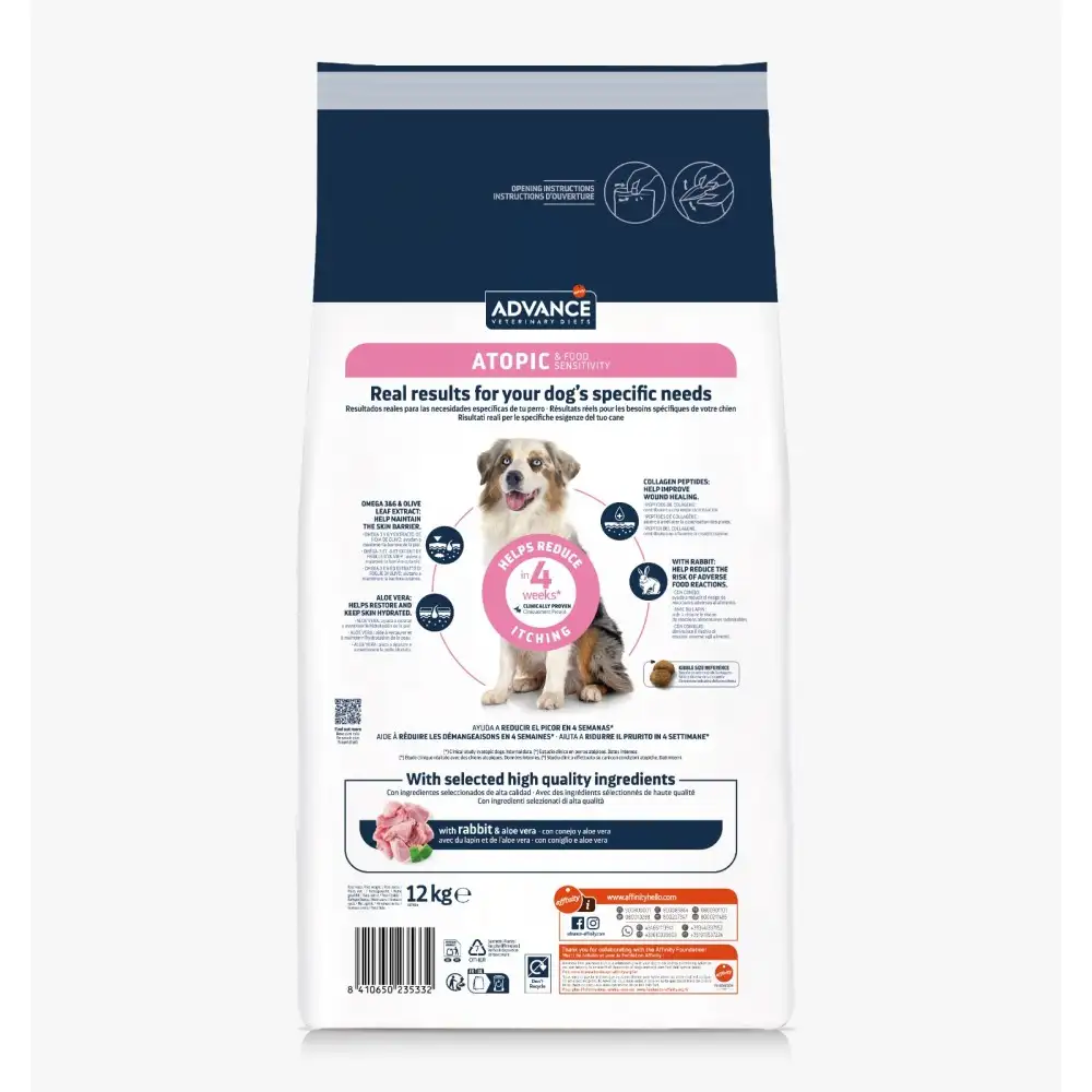 ADVANCE Dog Atopic Derma Care Iepure (Fara Cereale), Hrana Uscata Caini Adulti 12 kg [2]
