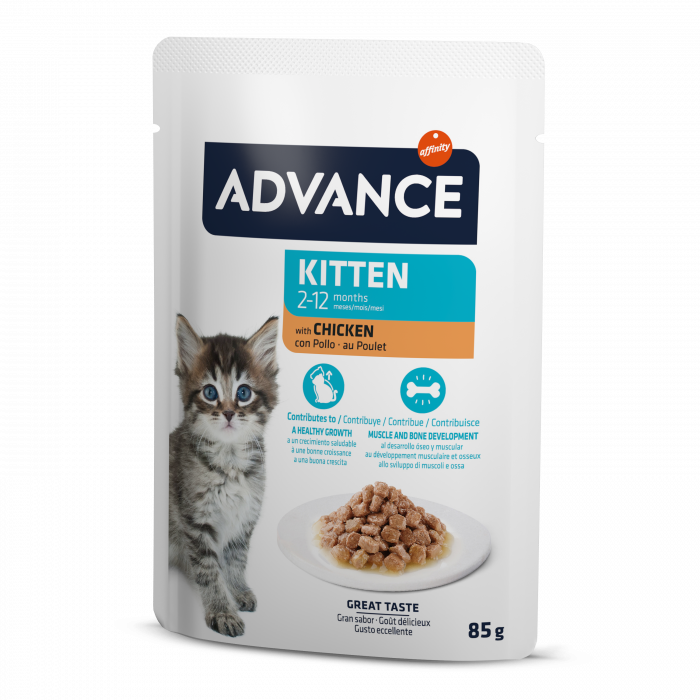 ADVANCE Kitten Hrana Umeda cu Pui 85g [3]