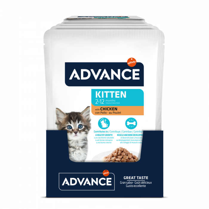 ADVANCE Kitten Hrana Umeda cu Pui 85g [2]