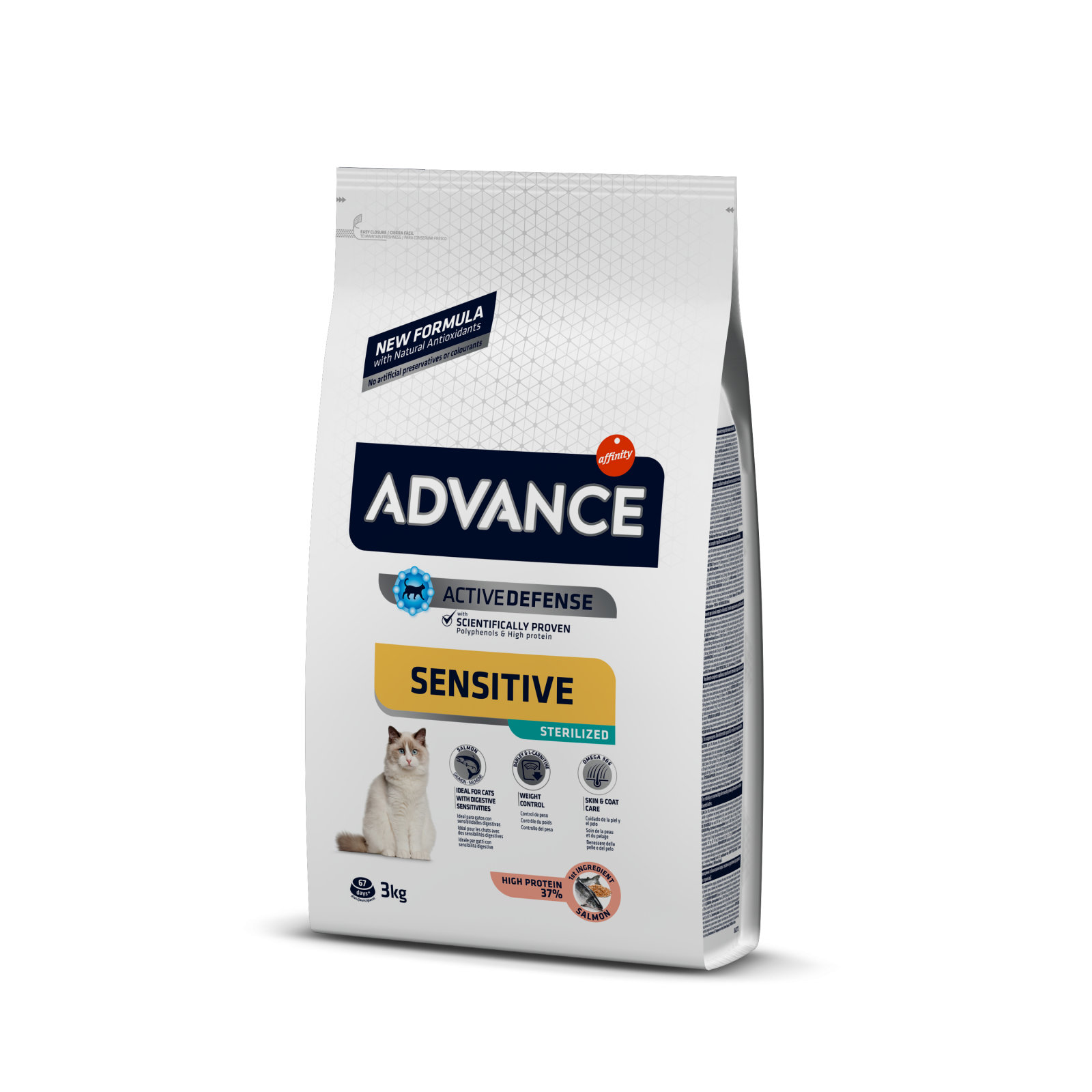 ADVANCE Adult Cat Sensitive Care Sterilized Somon, Hrana Uscata Pisici Adulte, 3kg [2]