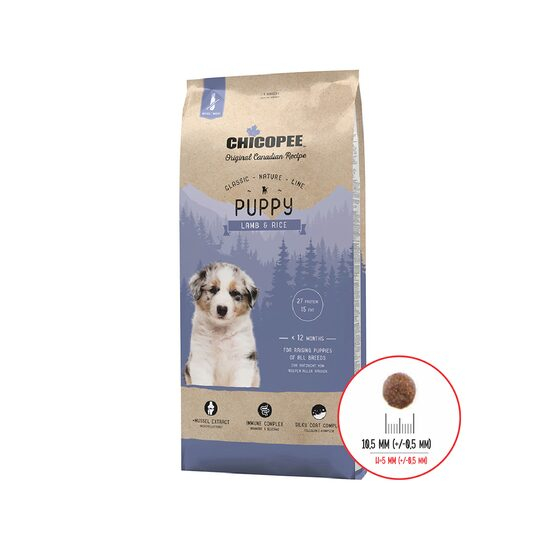 Chicopee Classic Nature Line Puppy Miel si Orez, Hrana Uscata Caini Junior, 15 kg [2]