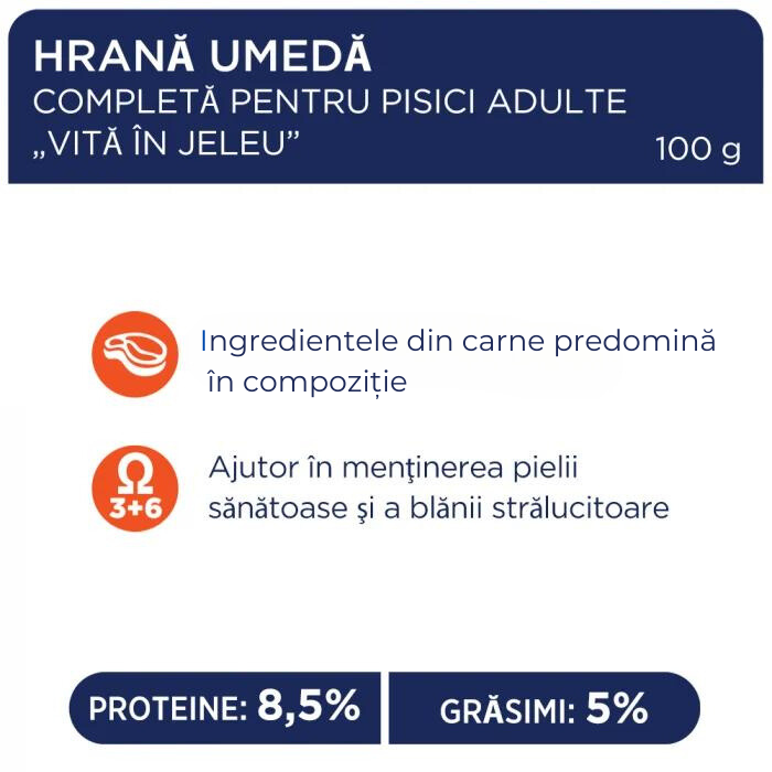 CLUB 4 PAWS Adult Cat Hrană Umedă cu Vită 100g [2]