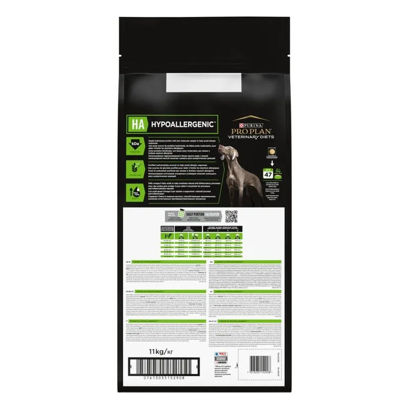 PURINA Pro Plan Veterinary Diets HA Hypoallergenic, Hrana Uscata Caini Adulti, 11kg [2]