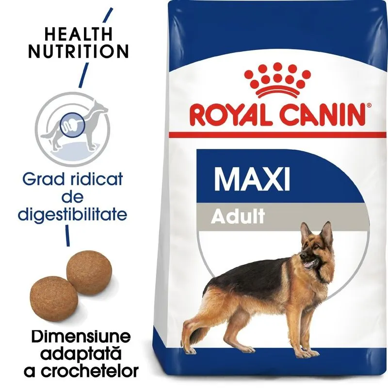 Royal Canin Maxi Adult Dog, Hrana Uscata Caini Adulti Talie Mare, 15+3 kg GRATIS [2]