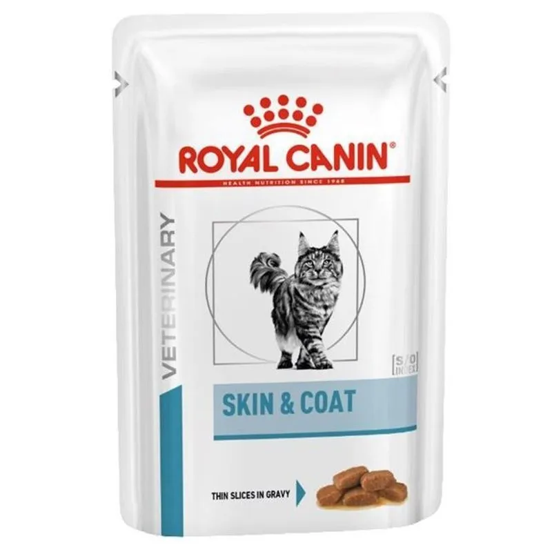 ROYAL CANIN Skin&Coat, Hrana Umeda Pisici Adulte (in sos), 12x85g [2]
