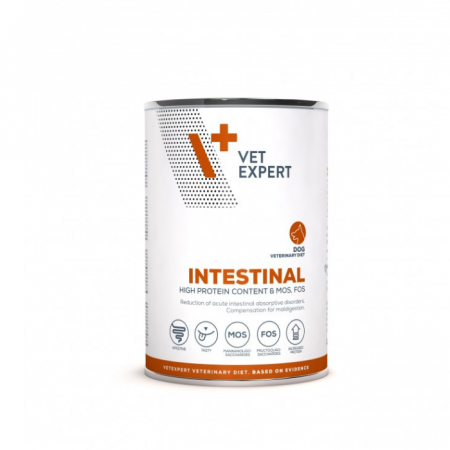 Hrană dietetică umedă câini - 4T Intestinal Dog, Conserva Hrana Umeda Caini Adulti, 400 g