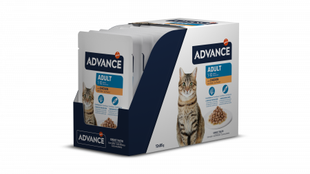 Hrană umedă pisici - ADVANCE Adult Cat Hrana Umeda cu Pui 85g