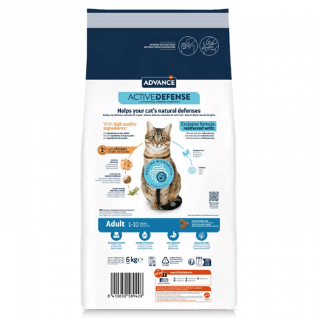 ADVANCE Adult Cat Pui si Orez, Hrana Uscata Pisici Adulte, 15 Kg [1]