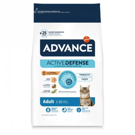 Hrană uscată pisici - ADVANCE Adult Cat Pui si Orez, Hrana Uscata Pisici Adulte, 3 kg