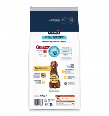 ADVANCE Dog Sensitive Care Miel si Orez, Hrana Uscata Caini Adulti, 12 kg [1]