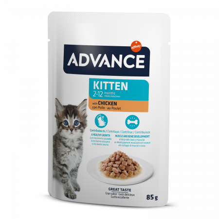 ADVANCE Kitten Hrana Umeda cu Pui 85g [2]