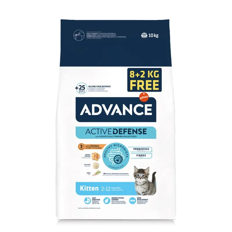 PROMOȚII - ADVANCE Kitten, Hrana Uscata Pisici Junior, 8+2 kg GRATIS
