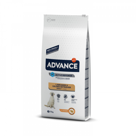 Hrană uscată câini - ADVANCE Adult Dog Labrador & Golden Retriever,  Hrana Uscata Caini Adulti, 12 kg