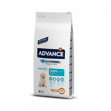 Hrană uscată câini - ADVANCE Dog Puppy Maxi, Hrana Uscata Caini Junior Talie Mare, 12 kg