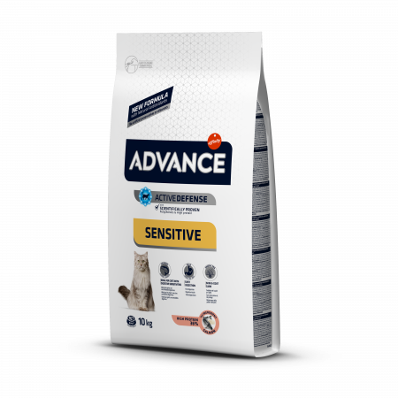 Hrană uscată pisici - ADVANCE Adult Cat Sensitive Care Somon si Orez, Hrana Uscata Pisici Adulte, 10 Kg
