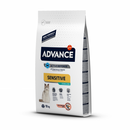 ADVANCE Adult Cat Sensitive Care Sterilized Somon, Hrana Uscata Pisici Adulte, 10 Kg [1]