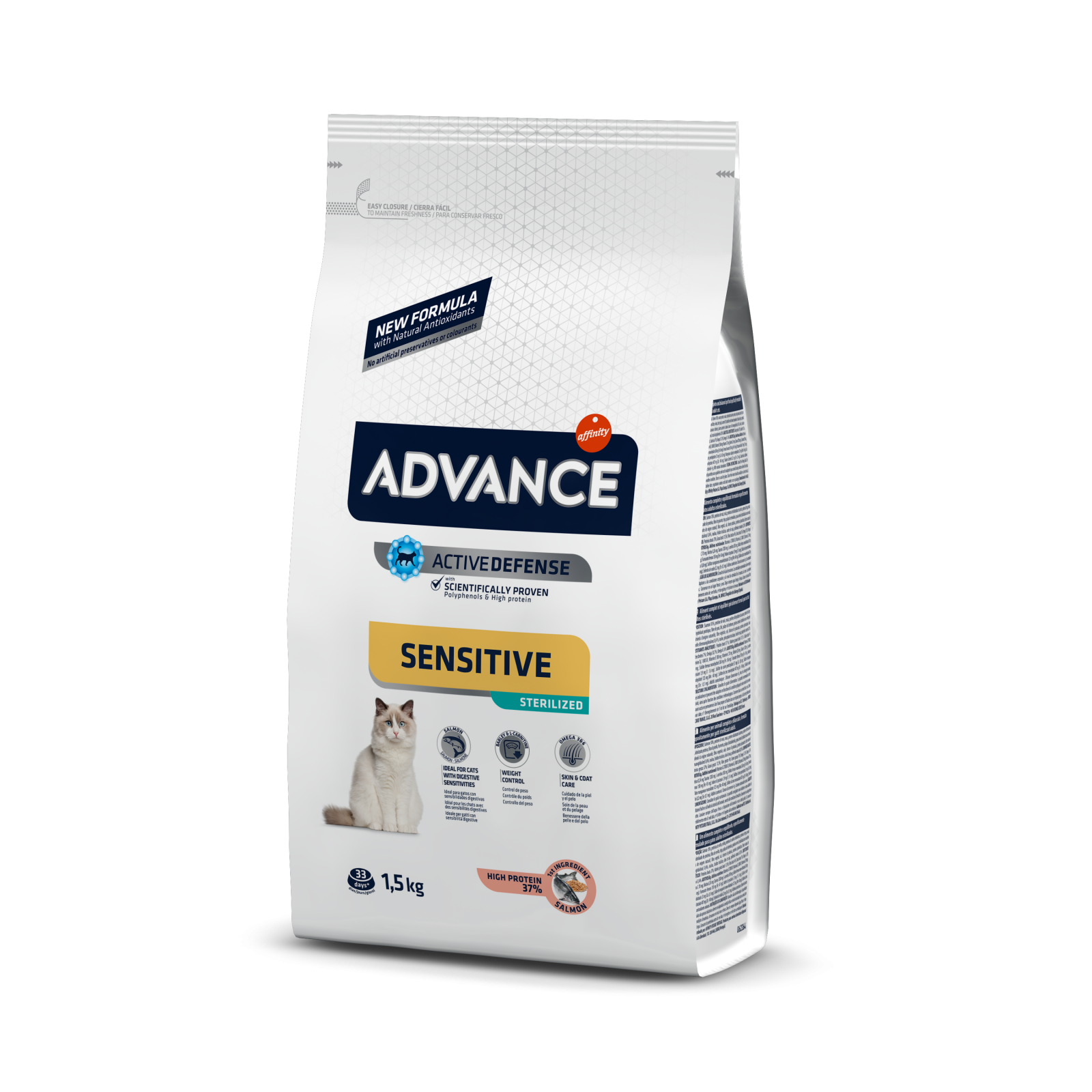 ADVANCE Adult Cat Sensitive Care Sterilized Somon, Hrana Uscata Pisici Adulte, 1.5 kg [1]