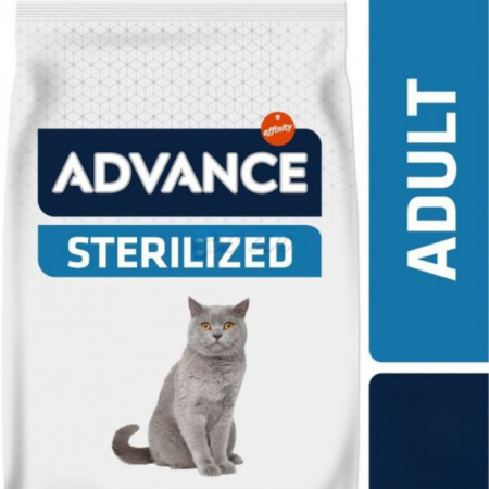 ADVANCE Adult Cat Sterilized Curcan, Hrana Uscata Pisici Adulte, 3 kg [1]