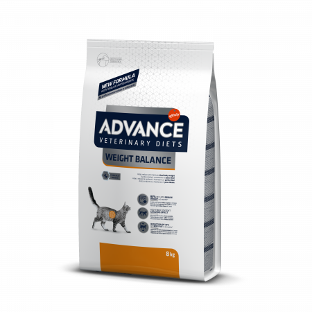 Diete veterinare și hrană specială - ADVANCE Adult Cat Weight Balance, Hrana Uscata Pisici Adulte (Controlul Greutatii), 8 kg