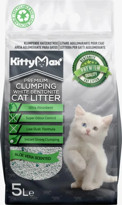Igienă și Îngrijire - Asternut Igienic Premium KittyMax, Aloe Vera, 5L