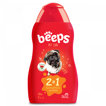 Șampoane și Balsamuri - Beeps 2 în 1 Sampon si Balsam, Caine si pisica, 502 ml