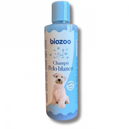 Șampoane și Balsamuri - BIOZOO, Sampon pentru Caini cu Blana Alba, 250 ml