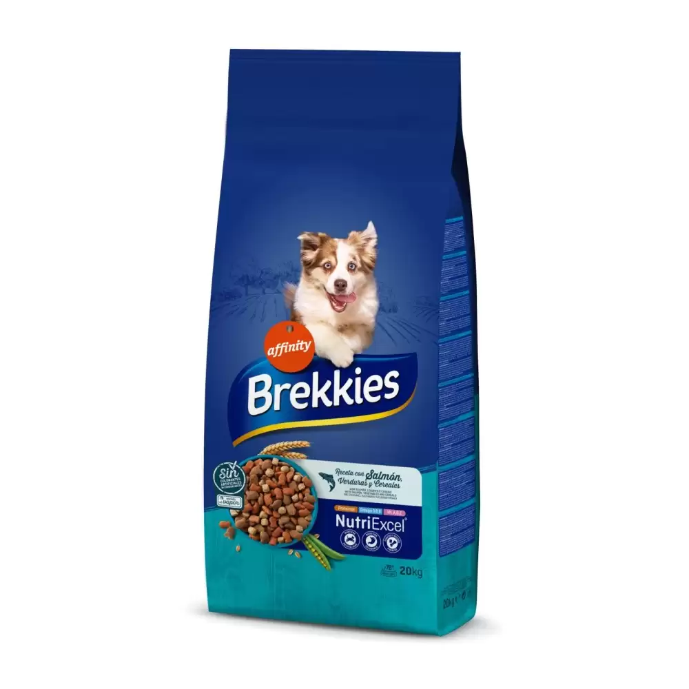 PROMOȚII - Brekkies Excel Somon si Legume, Hrana Uscata Caini Adulti 20kg