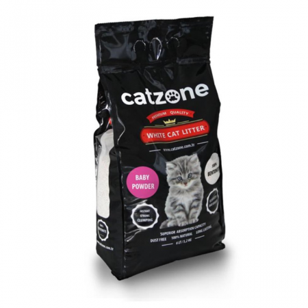 Igienă și Îngrijire - Catzone Clumping Nisip Super Premium Baby Powder , 6l/5kg