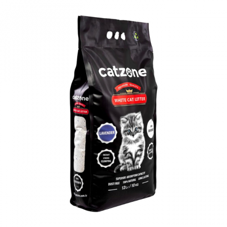 Igienă și Îngrijire - Catzone Clumping Nisip Super Premium Lavanda, 12l/10kg