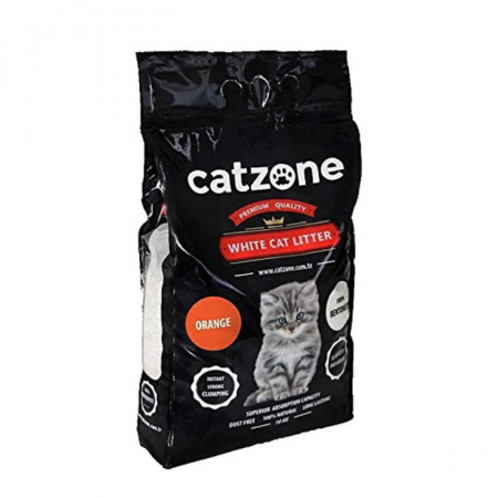 Igienă și Îngrijire - Catzone Clumping Nisip Super Premium Portocala, 6l/5kg