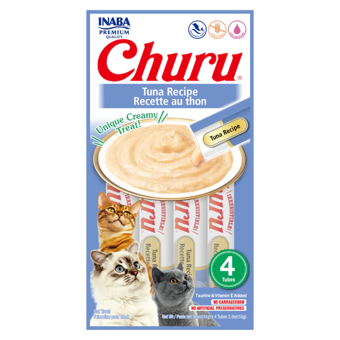 Recompense și Snack-uri - Churu, Recompensa Cremoasa cu Ton, 4 x14 g (EU101)